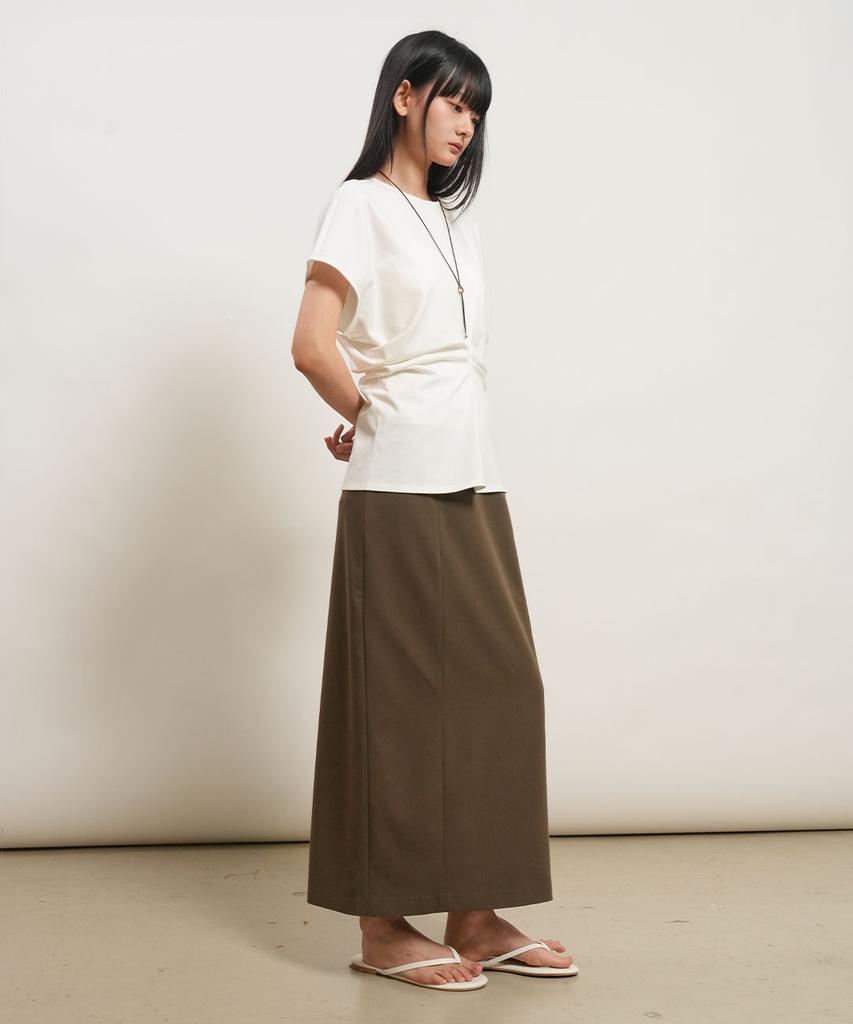 GENERALIDEA Back Point Draped T-Shirt [Off White] / Gf2Lts524