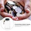 Digital Counting Money Jar Piggy Bank for Adults Coins Bucket Shaped Saving Pot Electronic Kids Boys Plastic