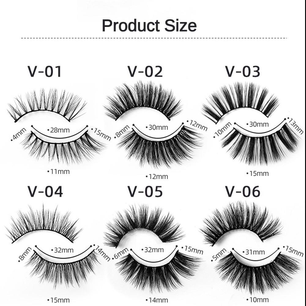 1 Pair 3D Mink Eyelashes Make Up False Cils Hand Made Fake Eyelashes Wholesale Thick Eyelashes Extension
