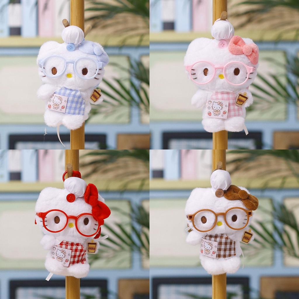 Cat Plush Keychain With Cartoon Design For Gifts And Bag Decor