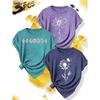 New Summer Collection: Simple and Elegant for Women 3 Costume Party Outfits Daisy and Dandelion Print Floral Round Neck Casual Everyday Fashion Retro