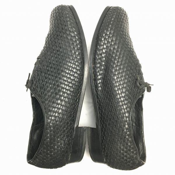 Fully Handmade Wholecut All Leather Business Shoes Black size 26.0-27.0 Men's(USED)