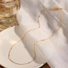Titanium Steel 18K Gold Thin Necklace