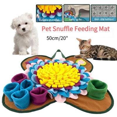 Pet Snuffle Feeding Mat Pet Dog Snuffle Mat Dog Training Pad for Cats Dogs Portable Travel Use for Slow Eating & Smell Training