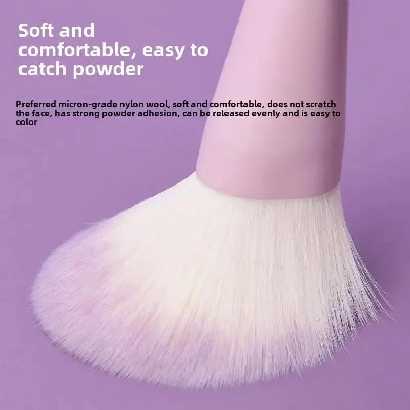 10Pcs Pink Purple Gradient plastic handle makeup brush powder brush foundation make-up brush concealer brush