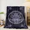 Pentagram And Moon Artwork Blanket Flannel Blanket Throw Blanket Sofa Cover Blanket Soft Premium Blanket Picnic Blanket Tv Blanket Gifts