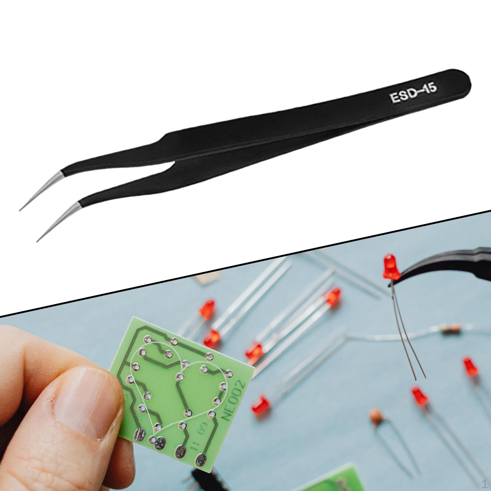 Eyelash Tweezers Multifunctional Portable for Electionics False 12cm