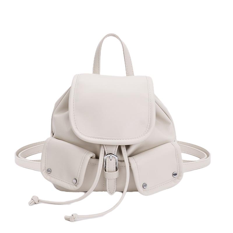 Simple, Fashionable and High-value Silver Handbag for Women 2025 New Korean Version of Casual Niche Commuter Backpack for Women