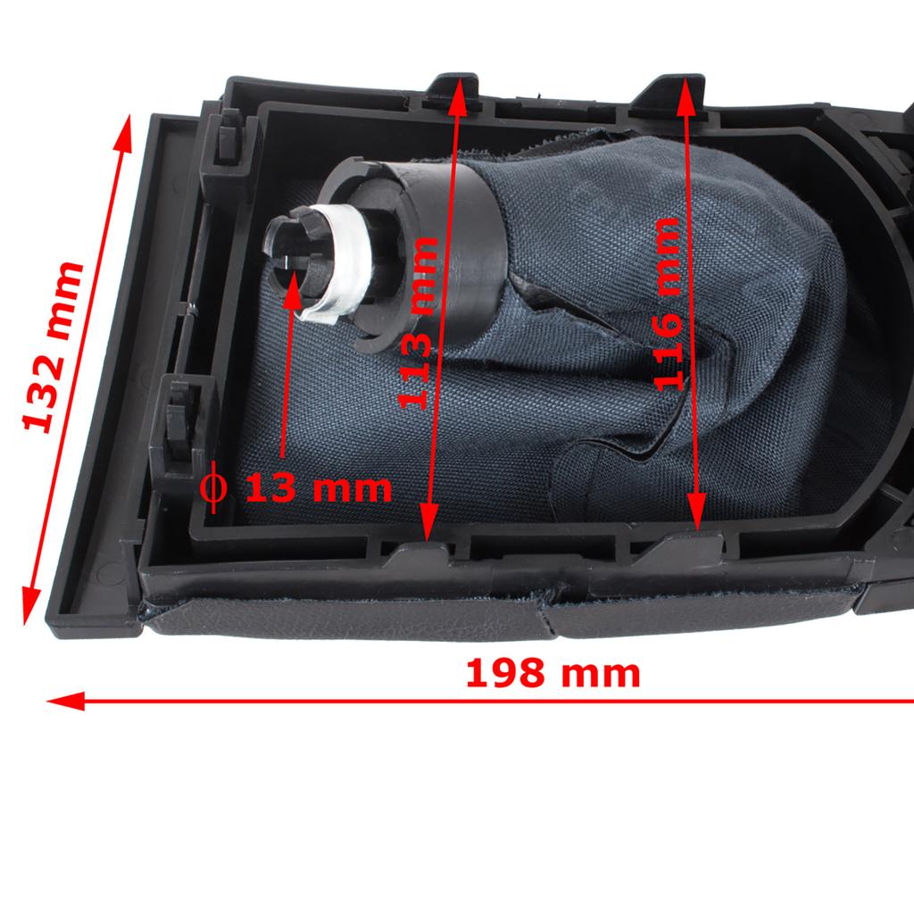 Seat Ibiza III 02-09 Gear Shift Knob Black & Gaiter with Frame 5-Speed