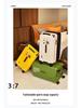 32-Inch Large Capacity Durable Leather Trolley Case with Combination Lock for Men & Women