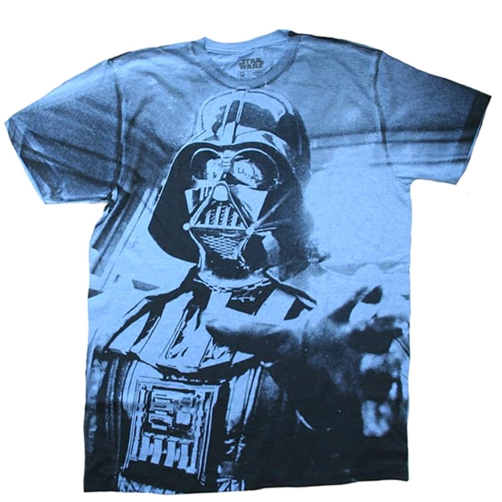 Star Wars Hand Of Vader Men s Black/Blue Graphic Print T-Shirt - NWT S