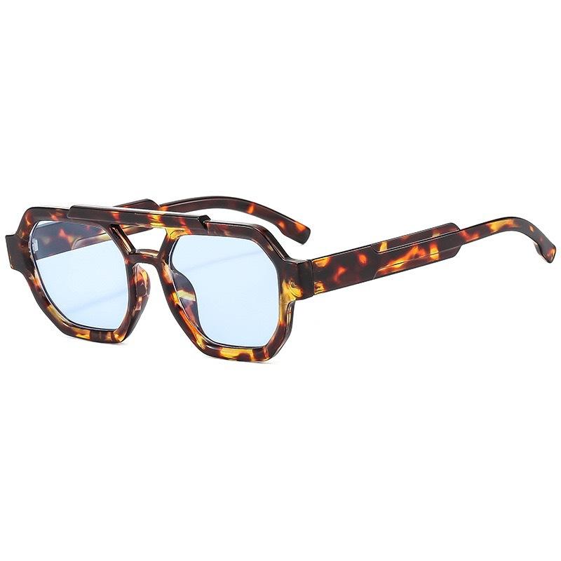 Large Frame Polarized Sunglasses Women'S Men'S Large Frame Double Beam Fashion Sunglasses High Sense
