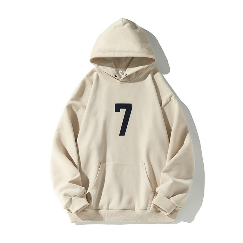 

Модная американская ретро-толстовка Ins Digital с капюшоном для улицы, осень и зима, для мужчин и женщин, Y2K, новые повседневные пары, толстовки с капюшоном M бежевый