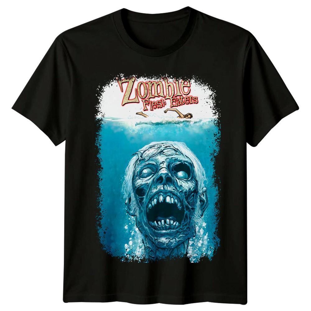 

Zombie Flesh Eaters (1979) Movie Poster Inspired T-Shirt Retro 80s Tee 4XL
