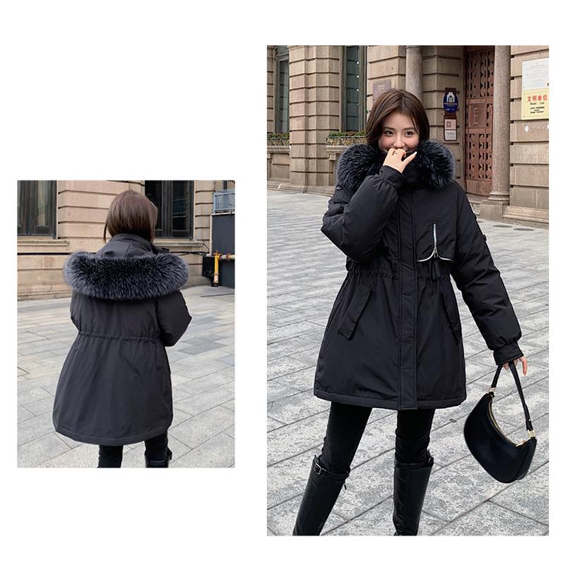 Autumn and Winter Plus Velvet Jacket Women's Loose Cotton Jacket Short Hooded Style Overcomes Casual Cotton Jacket