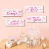 Pink Bow Inspirational Wall Decor Positive Affirmations Wall Art Wooden Hanging Plaque Sign for Teen Girls Room Nursery Bedroom Decor
