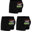TEMU Men's Vibrant Print Quick-Dry Boxer Briefs