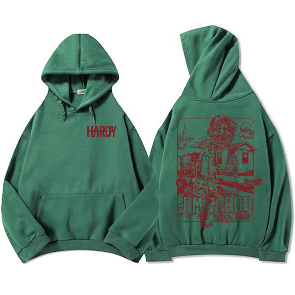 Jim Bob World Tour Mikina s dlouhým rukávem Módní mikiny s kapucí pro muže Unisex Streetwear Podzim Grafický potisk Pulovry