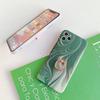 Apple 17ProMax Eye Protection Pink Green Marble for ipone15 /16/XR/8/7P Ring Buckle Holder
