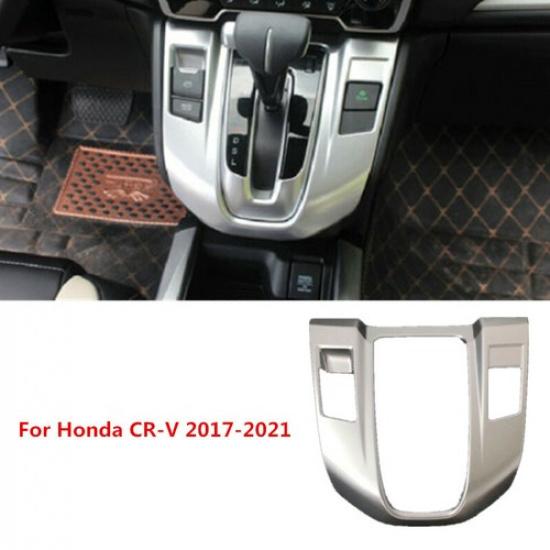 Silver Inner Gear Shift Box Panel Cover Trim For Honda CR-V CRV 2017-2022