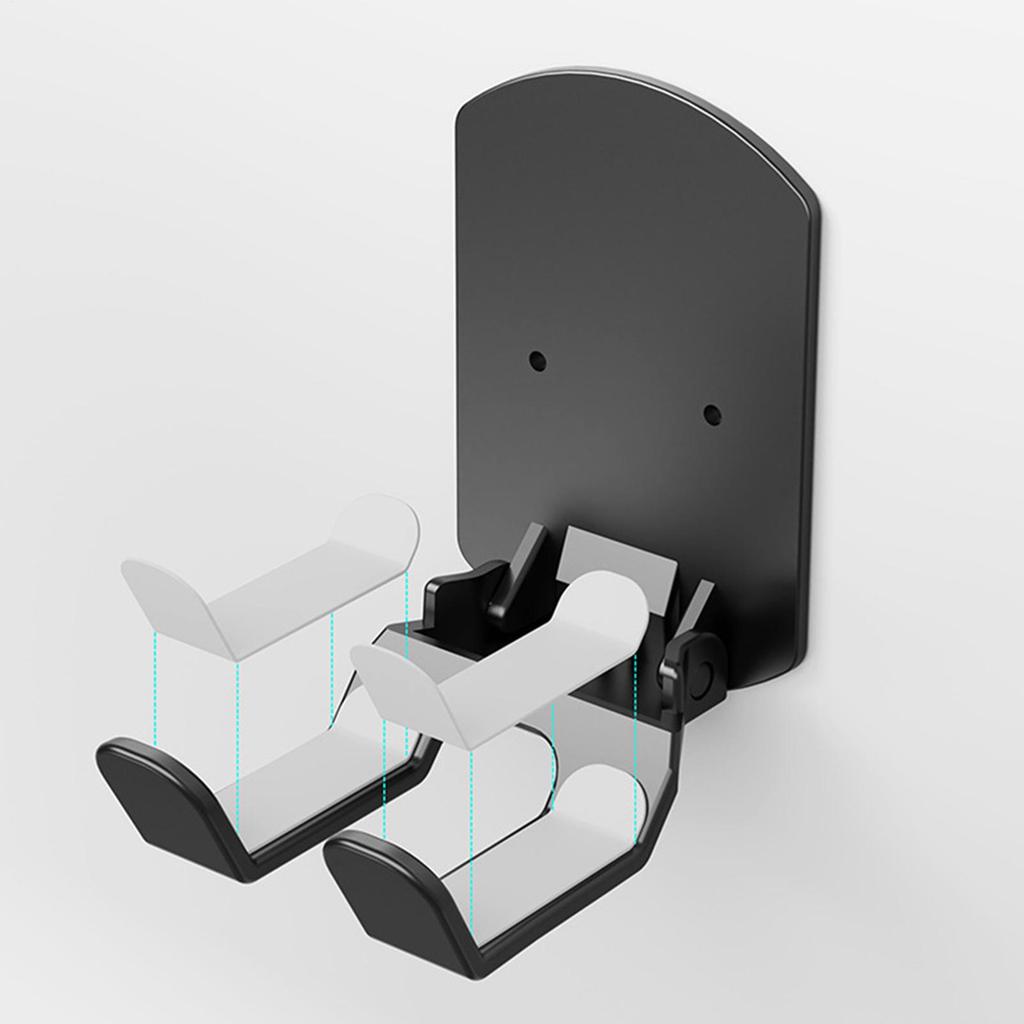 Hooks 1PC Wall Mounted Gaming Headset And Controller Bracket Base  Folding No Punching Hooks Easy Install Storage Rack