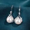 Orecchini da Donna in Argento Sterling, Orecchini con Perle d'Acqua Dolce Naturali, Ganci per Orecchie, Set di Collane Eleganti di Alta Gamma da Donna