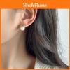 Minimalist Geometric Pearl Earrings With Gold Finish For Women Summer