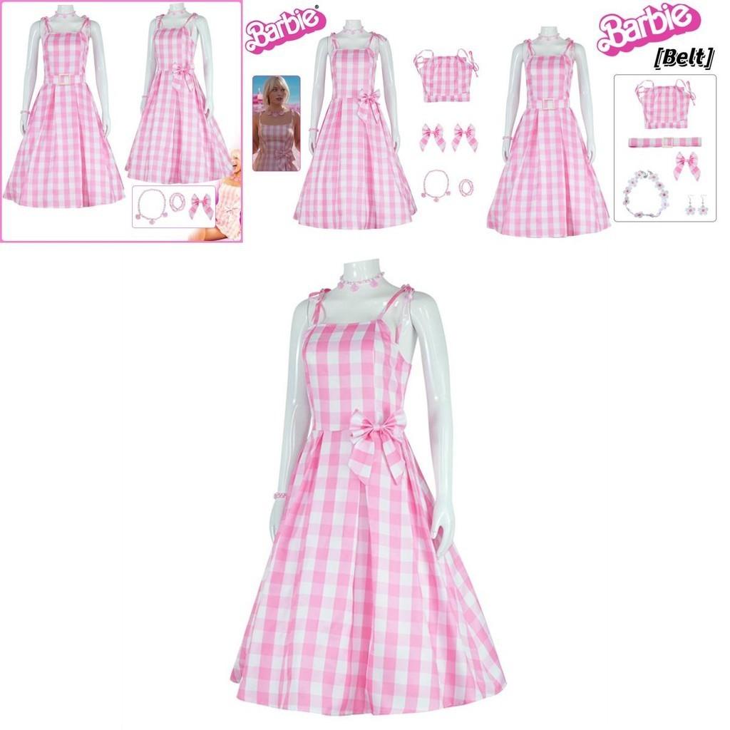 2023 Summer Season Barbie Cosplay Dress With Tight Polyester Fabric