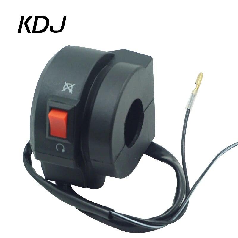 

7/8 22 мм мотоциклетные переключатели ON OFF разъем кнопки кнопочный переключатель фар на руле аксессуары для мотоциклов с 2 проводами