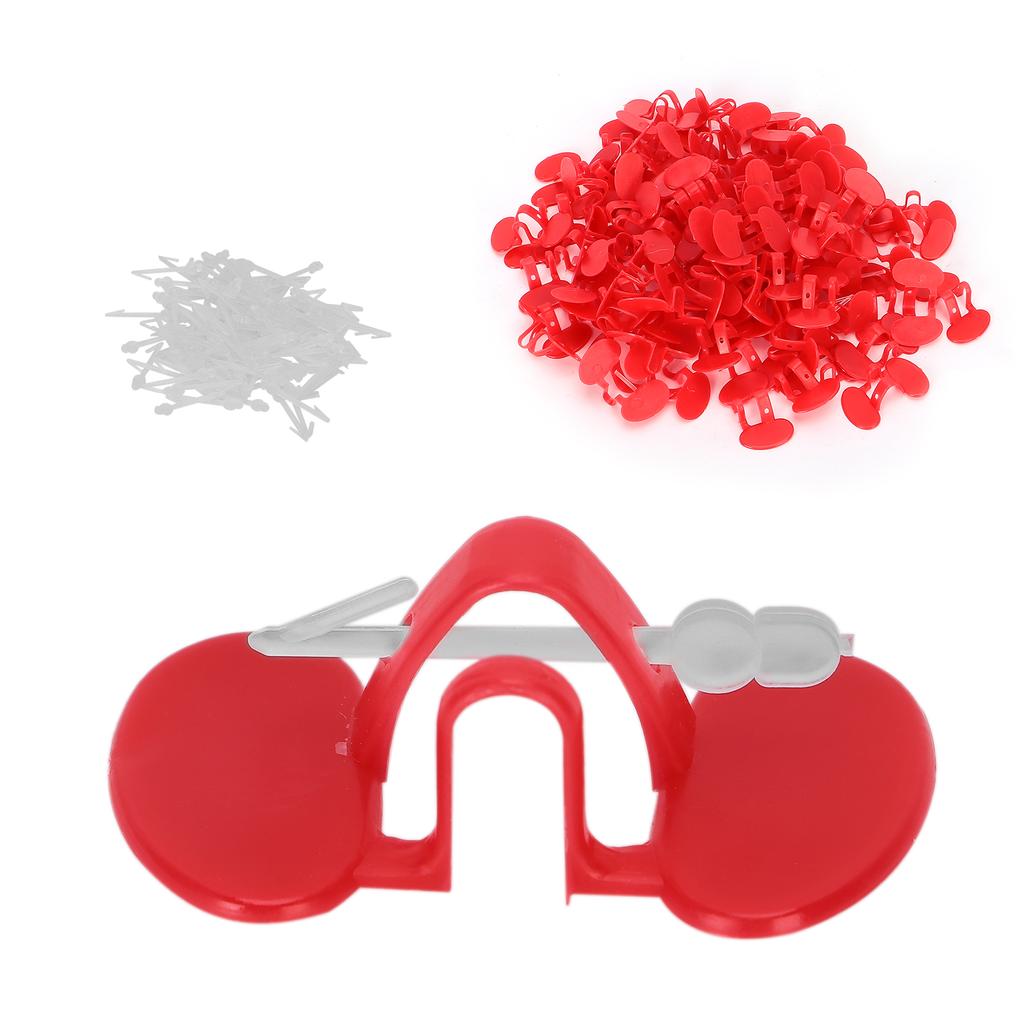 100ks Kuřecí Peeper Kuřecí brýle AntiPecking s embolií očí pro malé kuře(Dvojitý paprsek )