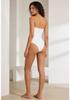 Women's Strapless Slimming Bodysuit with Shaping Swimsuit Design
