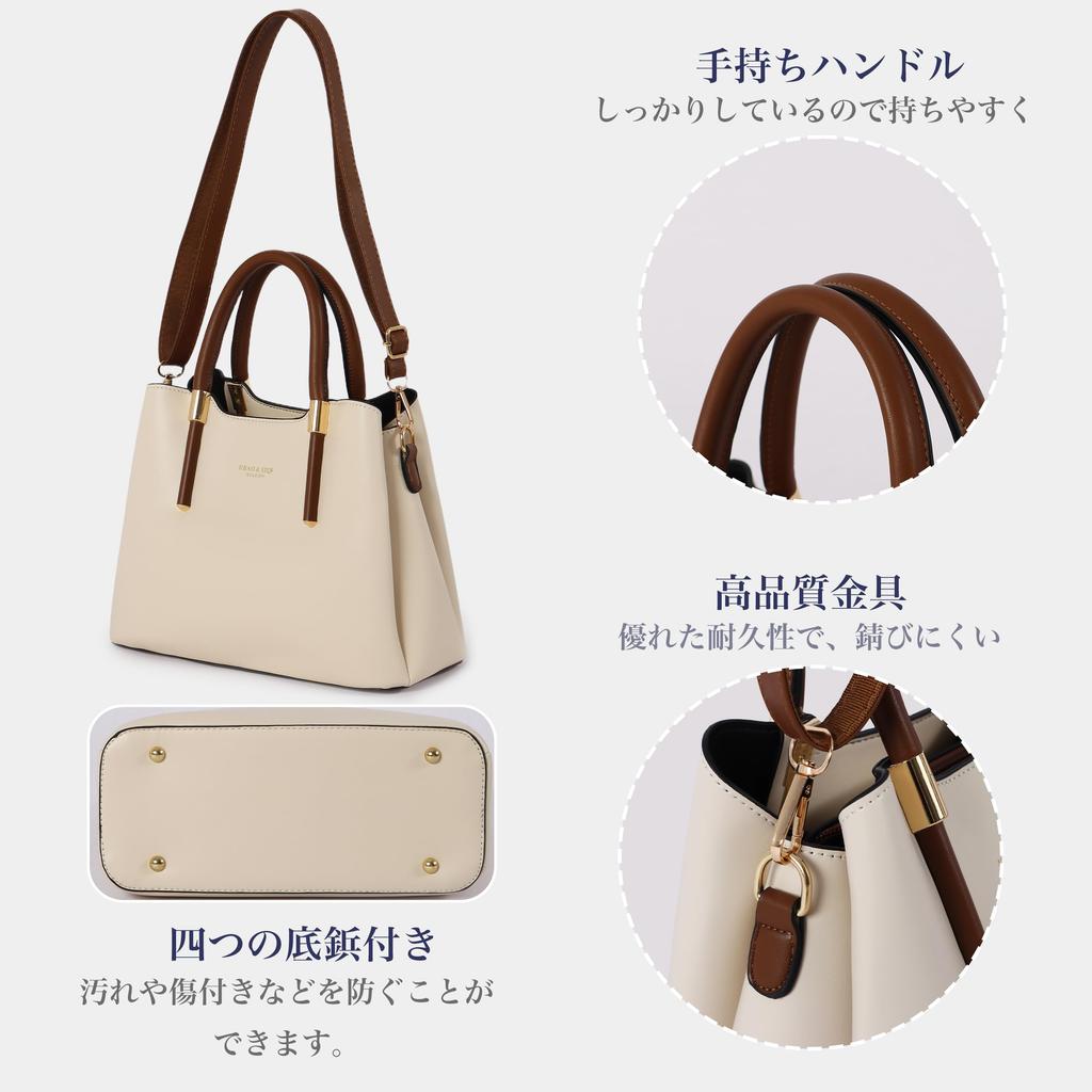 Kayiyasu Women's 2-Way Shoulder Bag, Crossbody Bag, Handbag, Shoulder Bag, Handbag, Multi-Storage, Stylish, Large Capacity, Simple, Casual, Handheld,