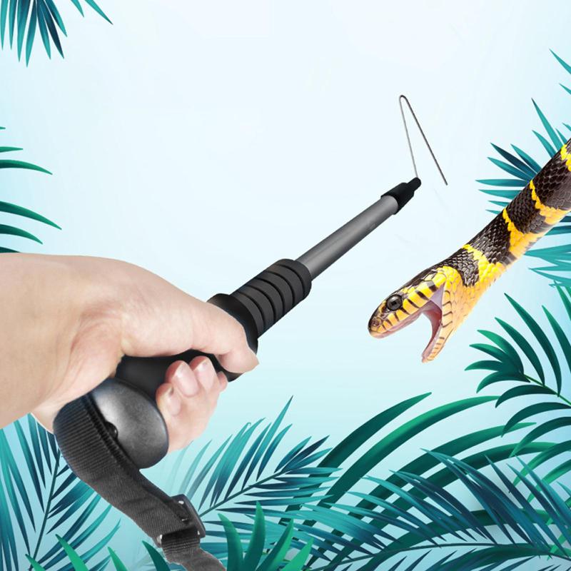 Retractable Snake Hook 70-140 Cm Lengthened Reinforced Anti-bite Reptile Hook Catcher Stick With