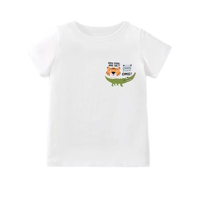 Summer New Children'S T-Shirt Women'S Treasure Men'S Treasure Cartoon Cute Printing Short-Sleeved Children'S Short-Sleeved T-Shirt