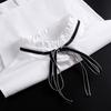 Perfect Match Lotus Leaf Edge Fake Collar For Sweater Dress Bowknots Half Shirt False Collar Ties Decoreative Autumn Stand Detachable Collars