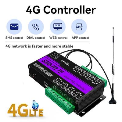 SM8-WLTE-EU 4G Acht-Wege-Mobiltelefongesteuerter Temperatur- und Feuchtigkeitsalarm mit Fernsteuerung per SMS/App/Web