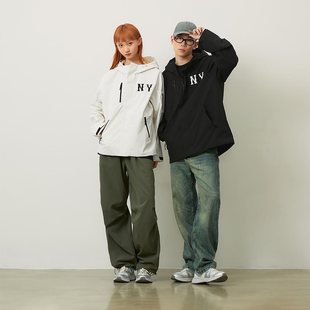 New MLB New York Yankees Basic Collection 24FW Jacket Unisex Black 3AWJB0644-50BKS