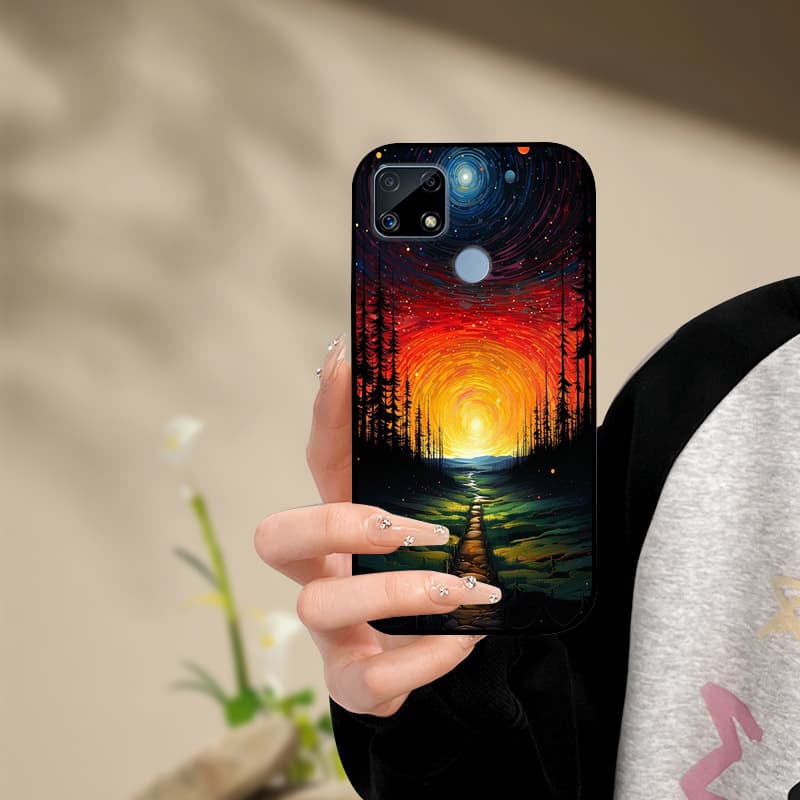 Silicone Phone Case For Realme C25s C25 Cover Painted Soft  For Realme C25 C25S C21 C21Y C25Y Phone Case RealmeC25s C 25 s Funda