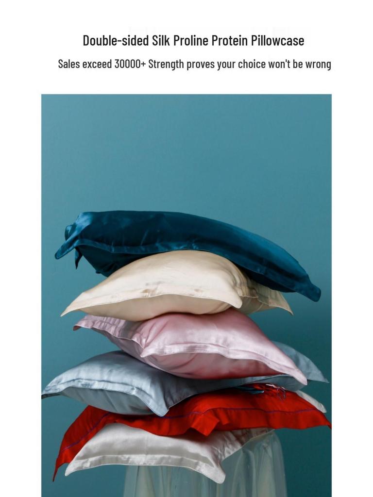 Luxurious Mulberry Silk Pillowcase - Soft, Breathable, Smooth, and Beauty-Enhancing High-Value Pillow Cover.