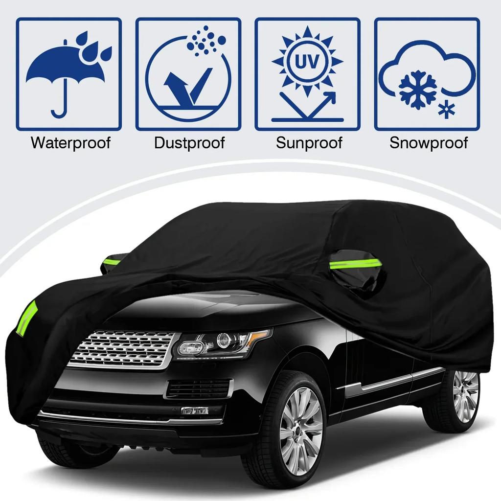 Universal Exterior Car Cover With Reflective Strip Sun Protection UV Scratch-Resistant Dustproof Waterproof Car Full Cover Amagi