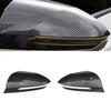 Pair Gloss ABS Carbon Fiber Car Side Mirror Cover Case For Hyundai Tucson 21-23