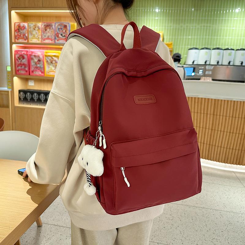 Japanese Casual Versatile Junior High School Student Schoolbag Female Campus Commuter Backpack Lightweight High School College Student Backpack Male