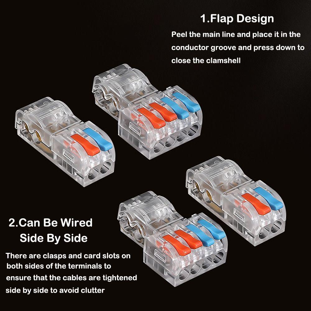 T Type Wire Connector Mini Compact Splice Electrical Connectors Small Wiring Connector  Electrical