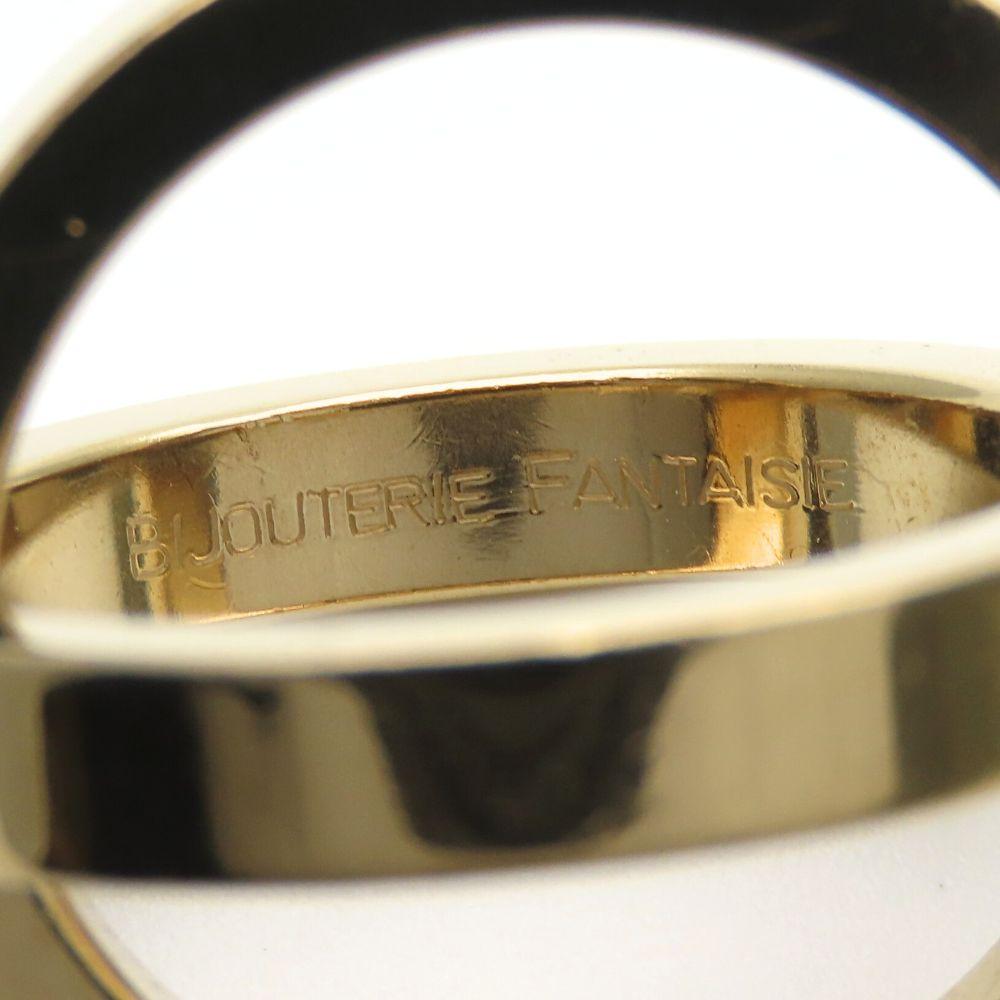 Used HERMES Scarf ring Cosmos FANTAISIE metal 12.2g gold plating