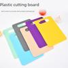 Dual-Sided Plastic Cutting Board for Kitchen - Household Square Fruit and Vegetable Chopping Gadget