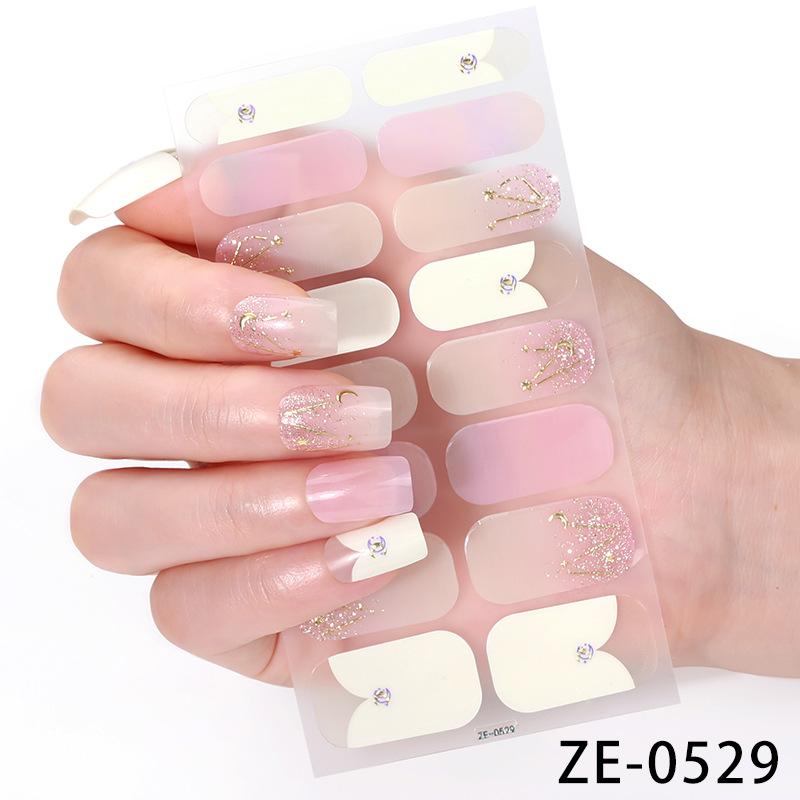 1/3pcs Women Hot Nail Sticker Plastic Sticker Nail Sticker Decals Art Casual Fashion Elegant Randomly