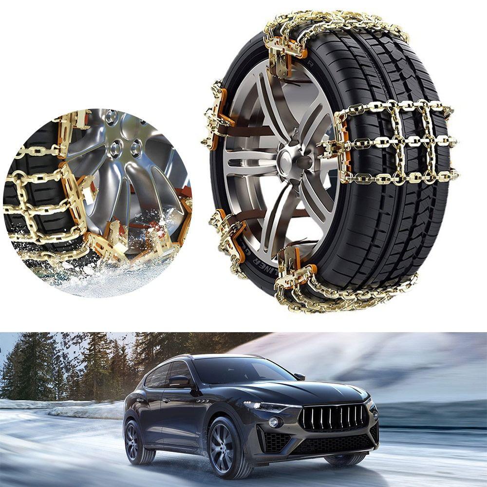 Thickened Stainless Steel Snow Chain Driving Safety Auto Anti-Skid Chain  for Tire Width 165-285mm