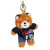 Cartoon Red Panda Plush Keychain Stuffed Red Panda Wearing Sweater Bag Charm with Mini Camera for Backpack Handbag Car Key Accessories