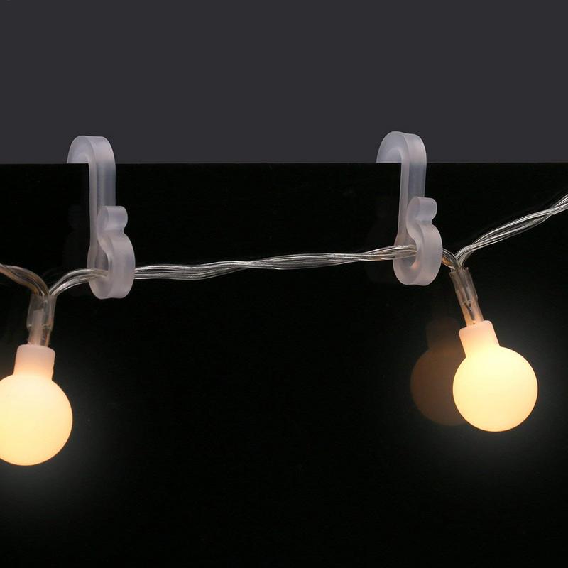 

24 шт. S-образные крючки Пластиковые крюки для желоба Сверхпрочные зажимы Пряжка для веревки Новогодняя рождественская вечеринка Сказочное украшение Зажим spain