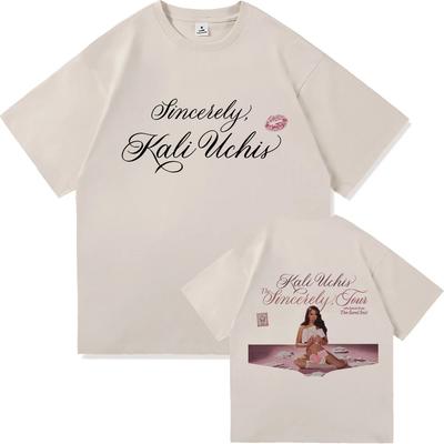Kali Uchis The Sincerely Tour 2025 T Shirt MenWomen Harajuku Graphic TShirt Unisex High Quality Aesthetic Cotton Tees Shirts